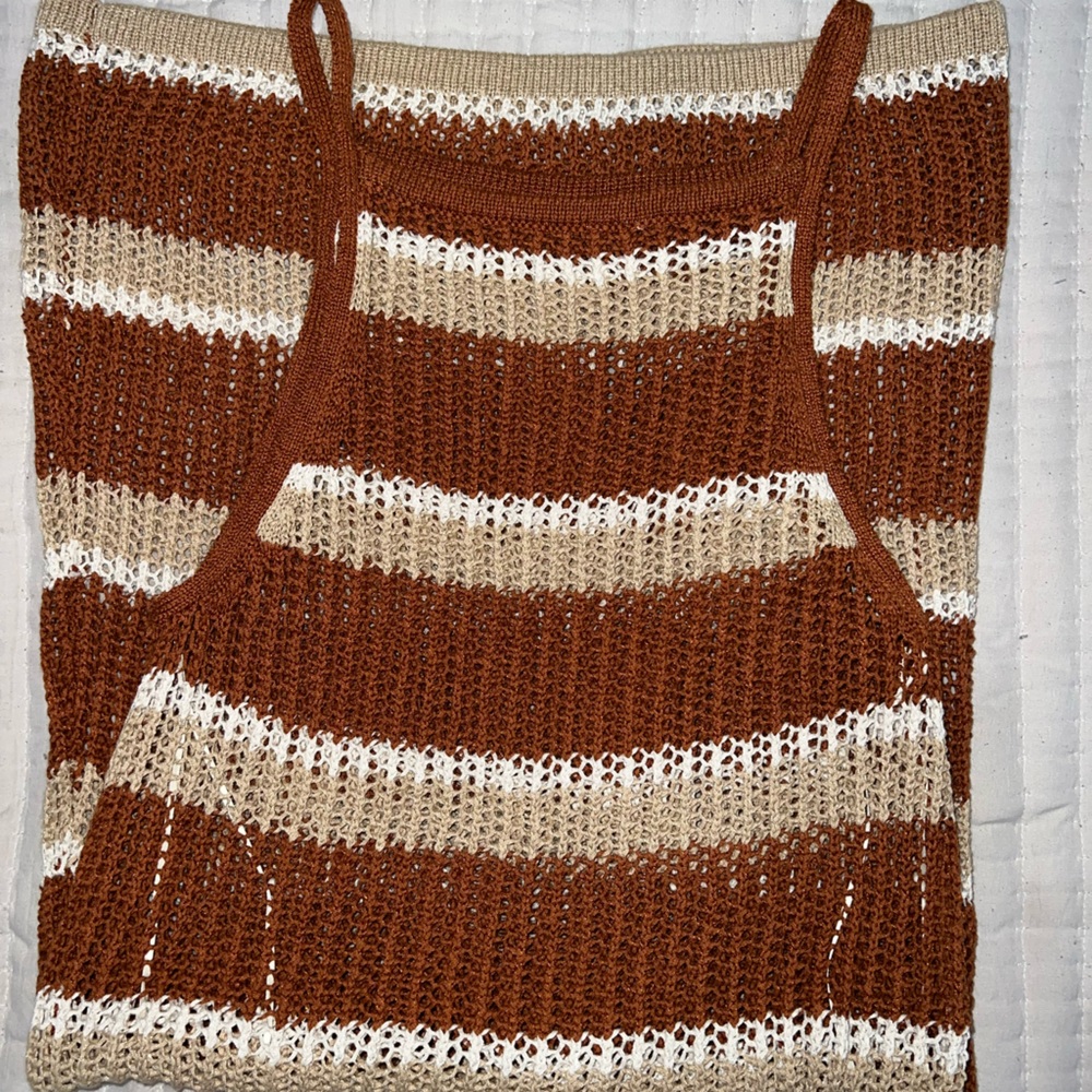 stripped cover up dress